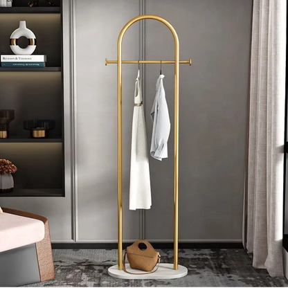 Marble Clothes with Metal Frame Hanger Rack