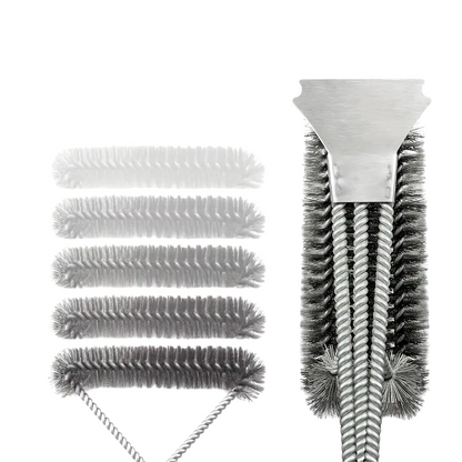 BBQ Grill Brush with Scraper with 3-Head
