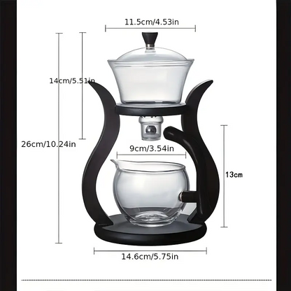 Lazy Kung Fu Glass Teapot Set with Infuser