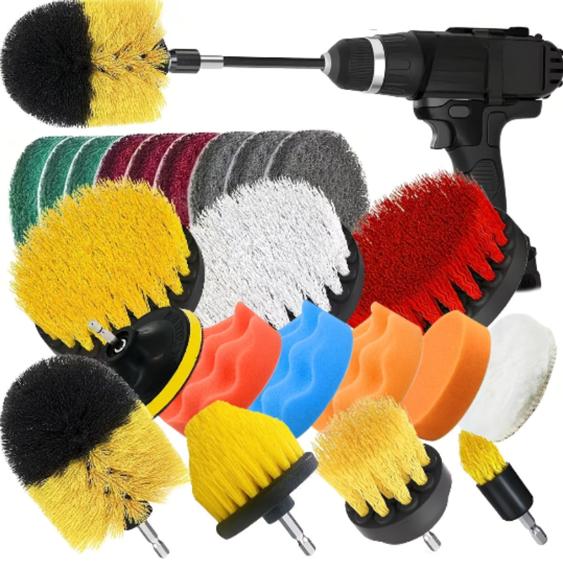 23-Piece Drill Brush Cleaning & Polishing Kit