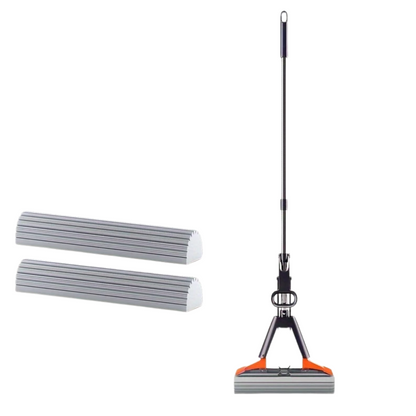 Sponge Mop Super Absorbent with 2 Mop Heads