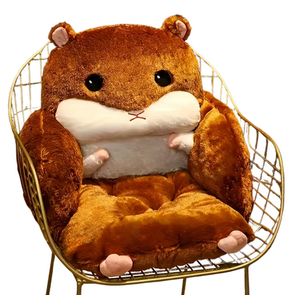 Hamster-Shaped Lazy Sofa Chair with Reading Board