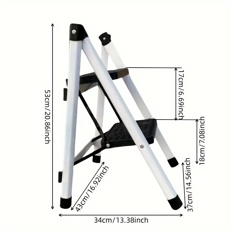 Folding Step Stool Portable with Non-Slip Feet