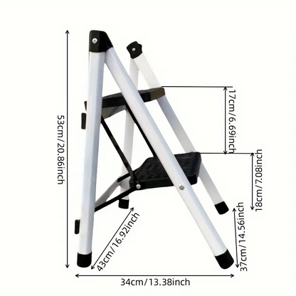 Folding Step Stool Portable with Non-Slip Feet