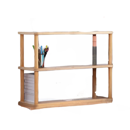 Walnut Multi-Layer Desktop Bookshelf