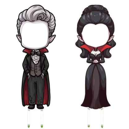 Halloween Vampire Yard Stake Sign (2pcs)
