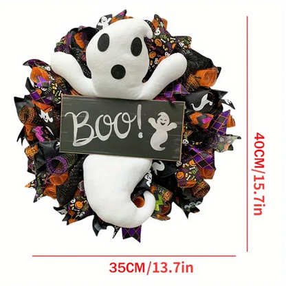 Halloween Ghost Door Wreath Felt Decoration