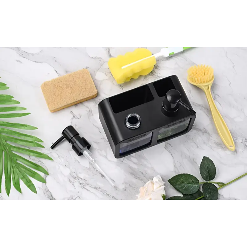 Dual Soap Dispenser Sink Organizer Set