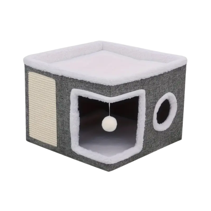 Double-Layer Cat Bed Cave Sofa
