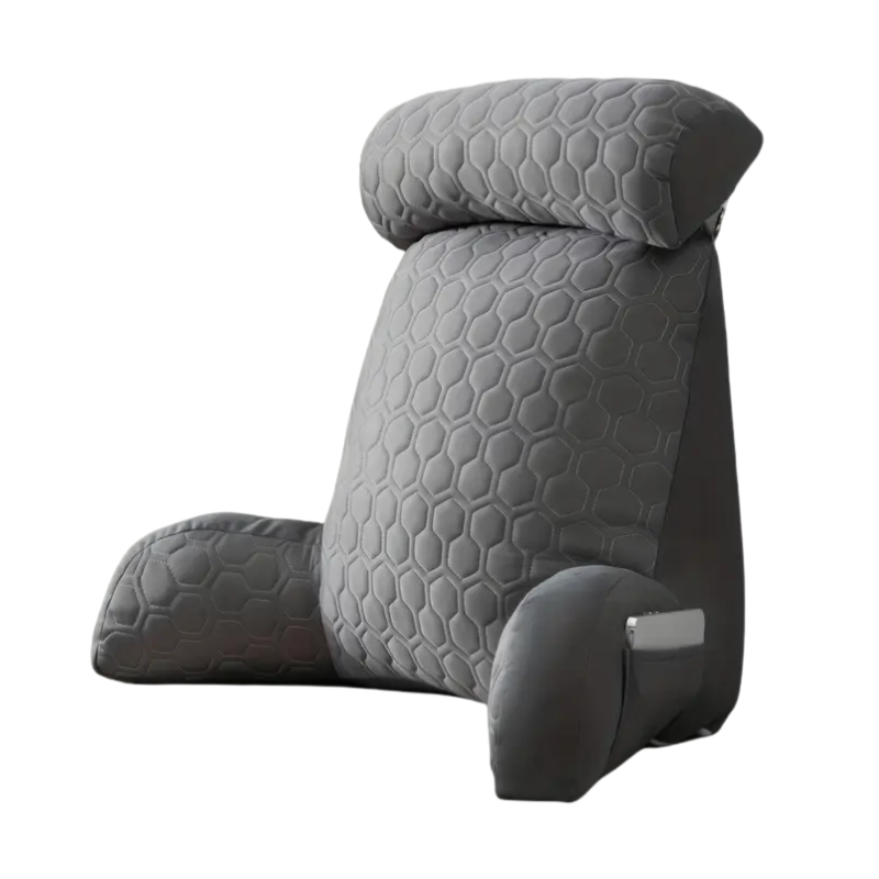 Cool Latex Reading Pillow with Armrests & Pockets