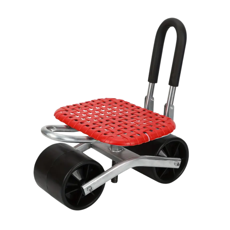 Garden Cart with Wheels Adjustable Swivel Seat