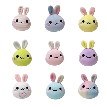 9-Piece Adorable Easter Rabbit Plush Dolls Set