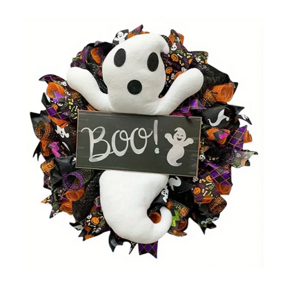 Halloween Ghost Door Wreath Felt Decoration