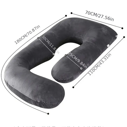J-Shaped Pregnancy Pillow Full Body Maternity Support
