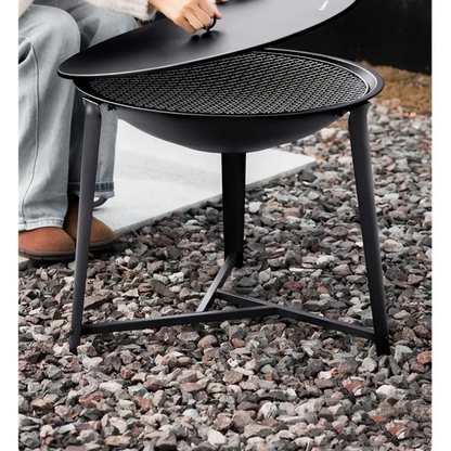 Charcoal Grill Round Iron BBQ for Outdoors