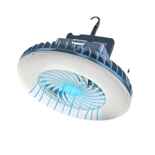 Camping Fan Light with Hook, Magnet & USB