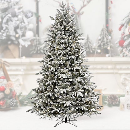 Snow Christmas Tree with LED Lights for Holiday Decor