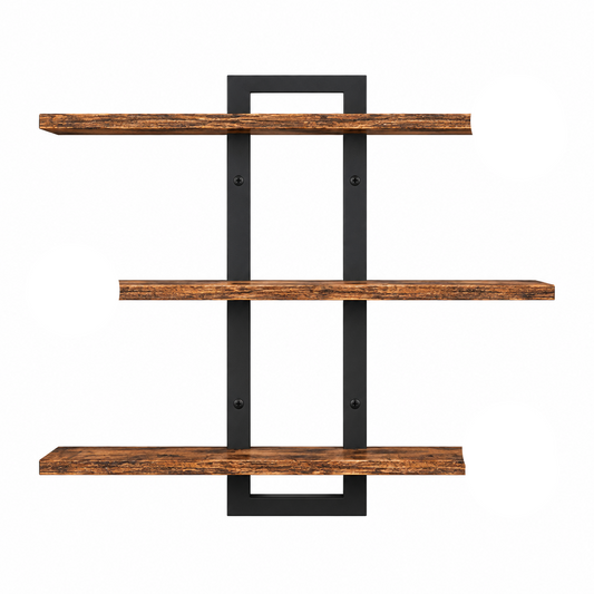3-Tier Wall Shelves with Foldable Brackets