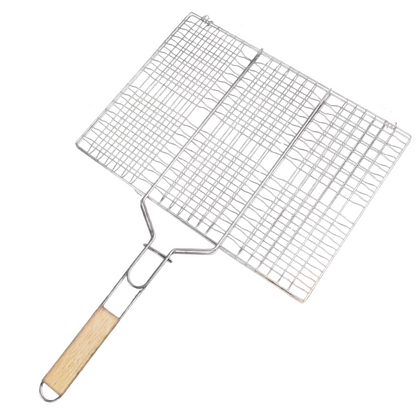 Portable Metal BBQ Grill Basket for Outdoor Grilling