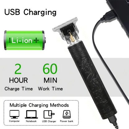 Men’s Grooming Kit USB Rechargeable Clippers (4pcs)