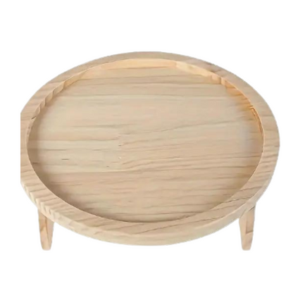 Foldable Wooden Sofa Armrest Tray Clip-On