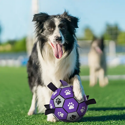 Rubber Dog Durable Soccer Ball with Straps