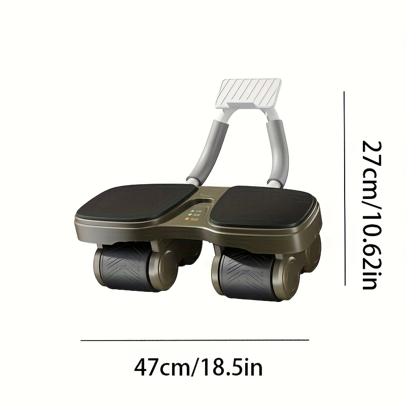 Automatic Rebound Ab Wheel Core Trainer with Support