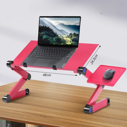 Standing Laptop Desk with Mouse Board