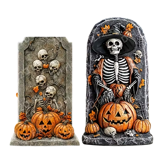 Halloween Tombstone Decorations Set for Outdoor Display