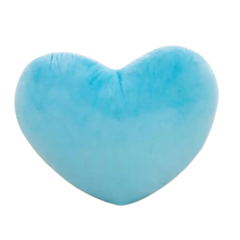 Soft Heart Plush Pillow Gift (Blue)