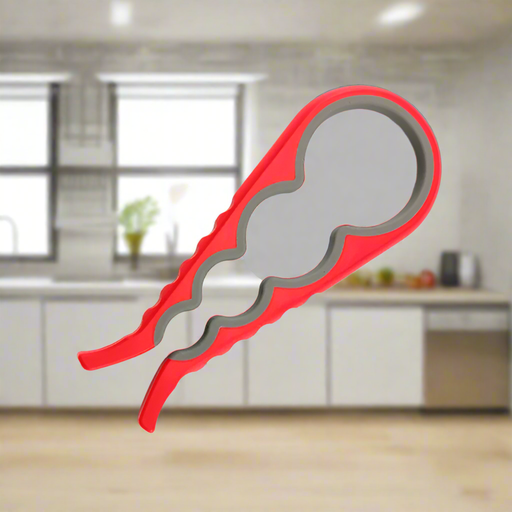 4-in-1 Multi-Purpose Can Opener Non-Slip Grip