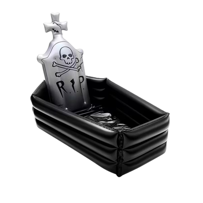 Tombstone Halloween Decoration with Pirate Skull