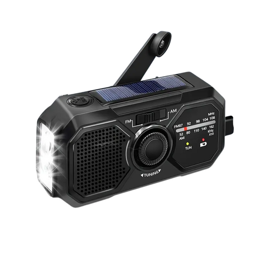 Emergency Radio Solar Hand Crank USB Power Bank
