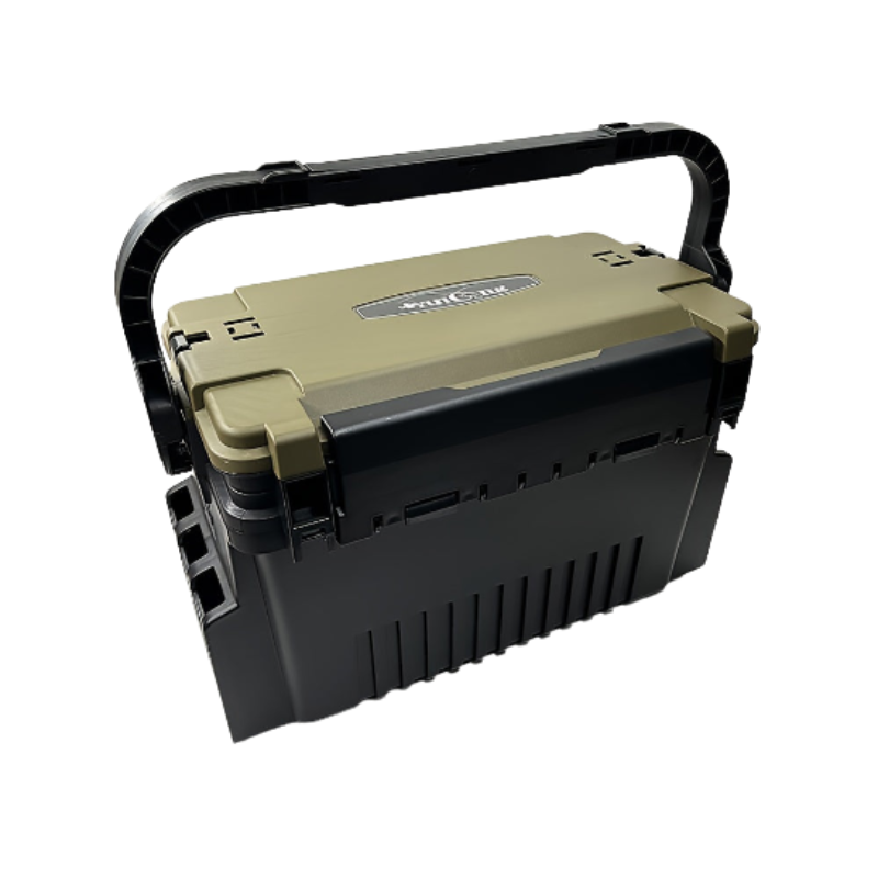 Double-Layer Outdoor Storage Box with Adjustable Dividers