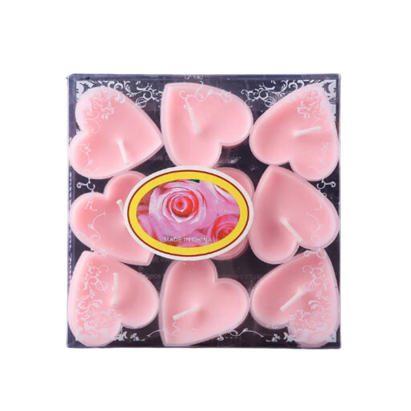 Heart-Shaped Romantic Scented Candle Set (9PCS)