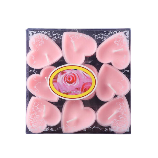 Heart-Shaped Romantic Scented Candle Set (9PCS)