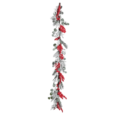 Christmas Wreath Red Berry Rattan
