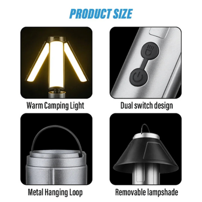 Multi-Functional USB Rechargeable Camping Lantern Flashlight