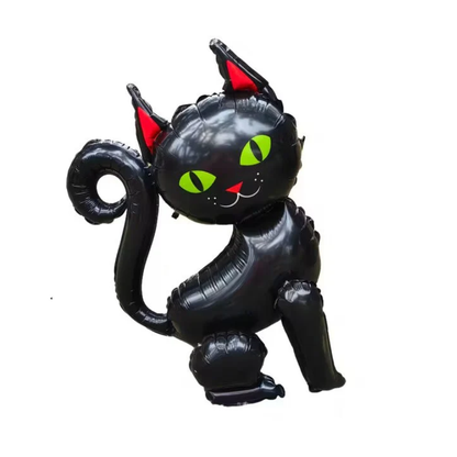 Black Cat Foil Balloons Party Decoration Set (2pcs)