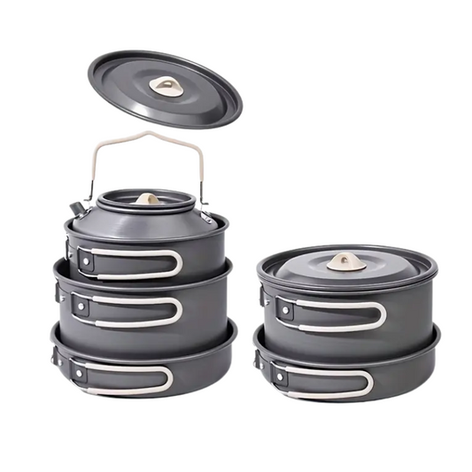 Camping Kitchen Set for 4-Person Cooking (9pcs)