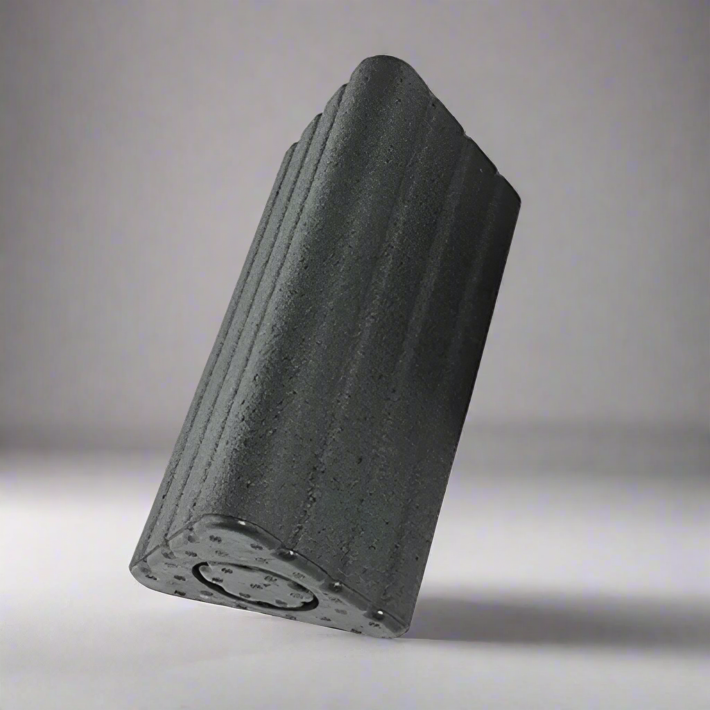 2-in-1 Yoga Blocks & Muscle Roller Stick (Black)