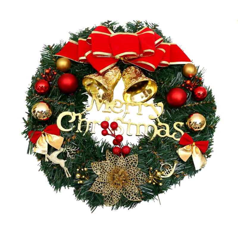 Christmas Red Wreath Front Door Holiday Decor