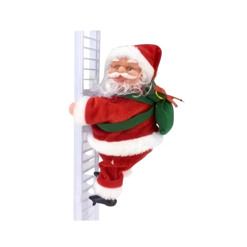 Electric Santa Claus Climbing Ladder Christmas Decoration
