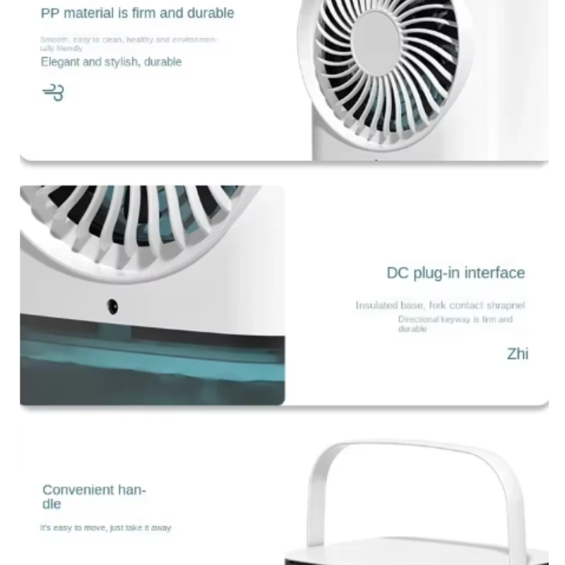 Portable Air Cooler Fan Dual Spray Ultrasonic Atomization