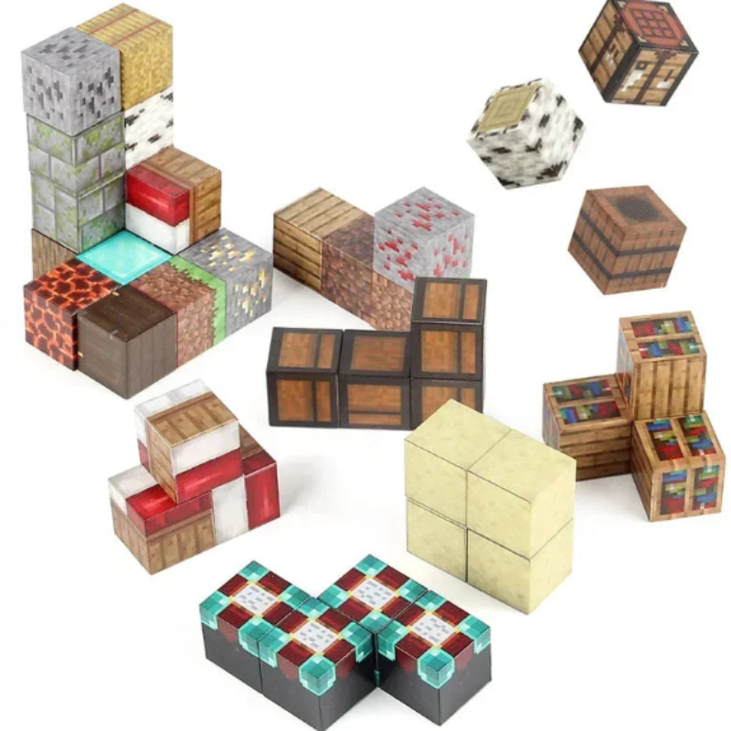 Magnetic Building Blocks Cube Toy for Kids