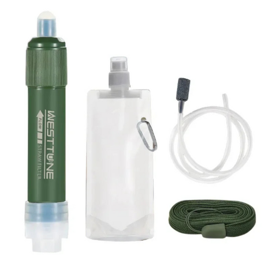 Outdoor Mini Filter Straw Set for Camping Survival