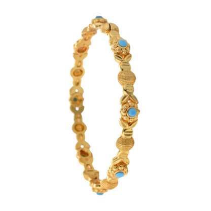 Gold-Plated Dubai Bangles Elegant Party Jewelry