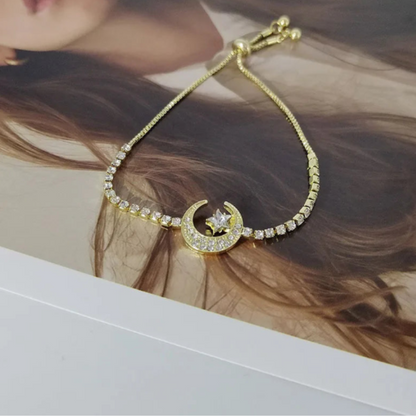 Muslim Moon Star Bracelet Eid Gift Jewelry
