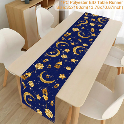 Ramadan Kareem Table Runner Eid Mubarak Decor