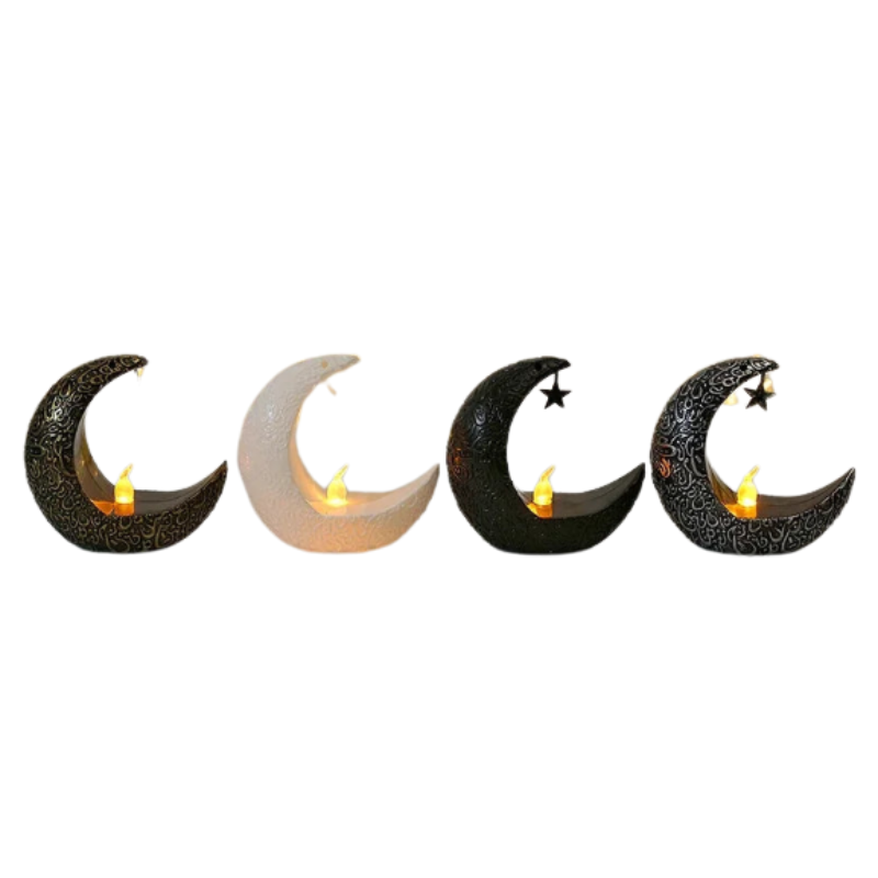 Middle Eastern Star & Moon Candle Holder
